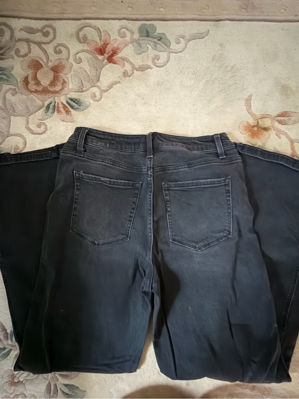 Vervet by Flying Monkey Kris Baggy Wide Leg Jeans Black NWOT Size 28 - Picture 6 of 6